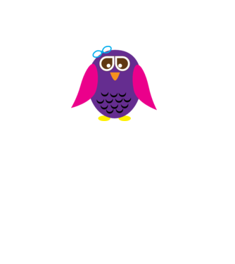 Owl model roz deschis pe tricou