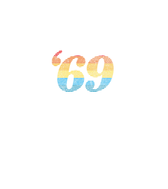Retro Birthday 1969 model negru pe tricou