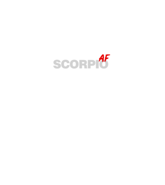 SCORPIO as fuck model negru pe tricou
