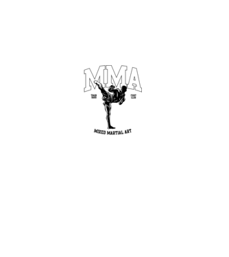 MMA model negru pe tricou