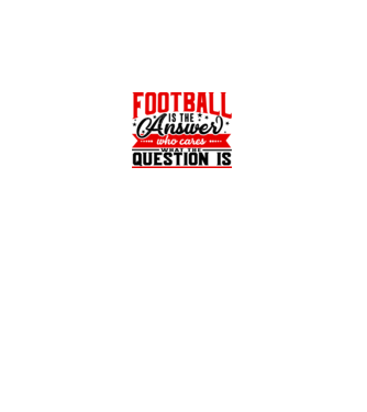 Sport is the answer FOTBALIST model alb pe tricou