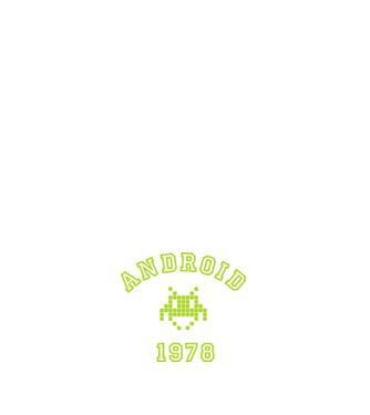 android model alb pe tricou