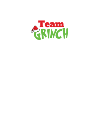 Team Grinch model negru pe tricou