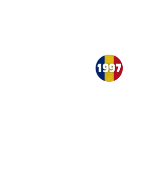 Made in 1997 model albastru jeanși pe tricou