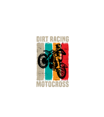motocross model negru pe tricou