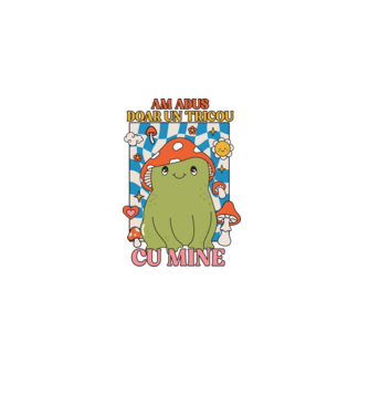 am adus doar un tricou cu mine! model gri pe tricou