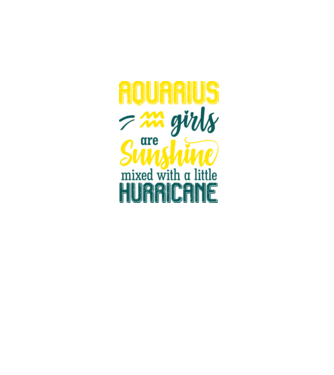 Sunshine with Hurricane AQUARIUS model negru pe tricou