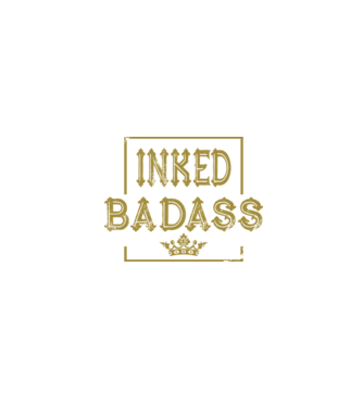 Inked Badass model negru pe tricou
