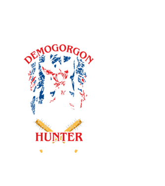 Demogorgon hunter model alb pe tricou