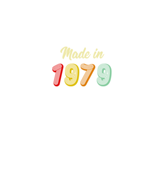 made in 1979 retro model negru pe tricou