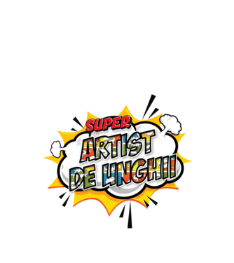 Super Artist de unghii model alb pe tricou