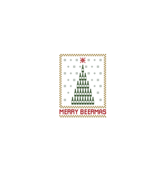 Merry Beermas model negru pe tricou