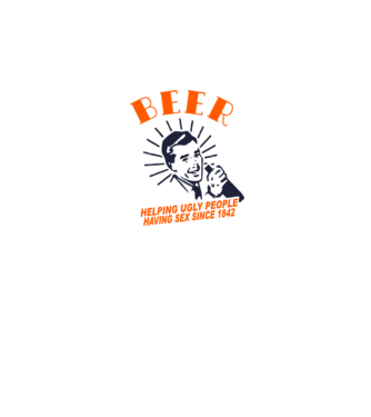 beeer model alb pe tricou