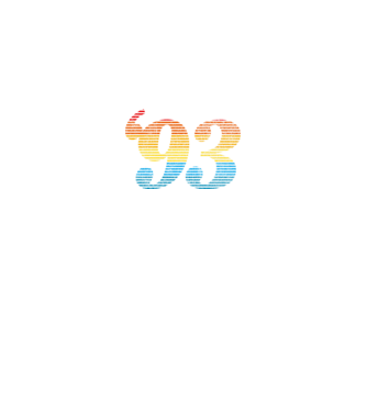 Retro Birthday 1993 model alb pe tricou