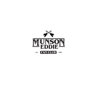 eddie munson fan club model alb pe tricou