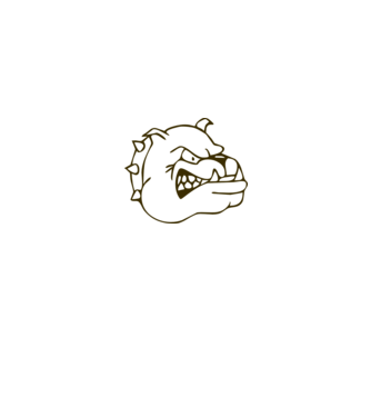 Bulldog model alb pe tricou
