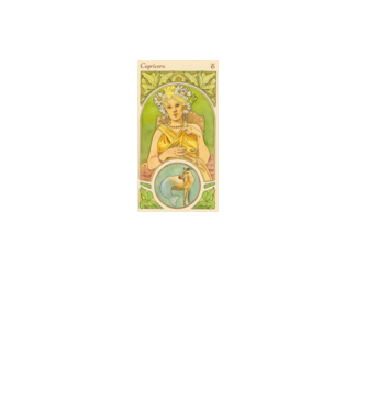 Horoscop Tarot CAPRICORNUL model alb pe tricou