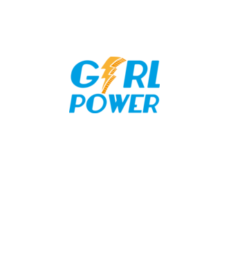 GirlPower model negru pe tricou