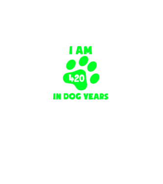 Dog Year - 420 model albastru închis pe tricou