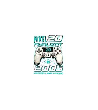 Nivel finalizat 20 2005 model negru pe tricou