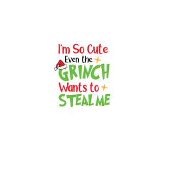 So cute Grinch model negru pe tricou