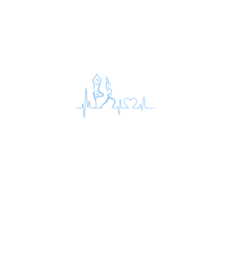 Inimă Yoga model alb pe tricou