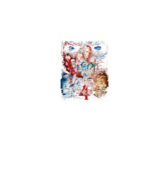 stranger things poster model negru pe tricou