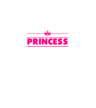Princess model alb pe tricou