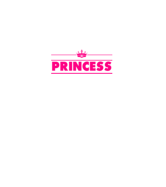 Princess model alb pe tricou