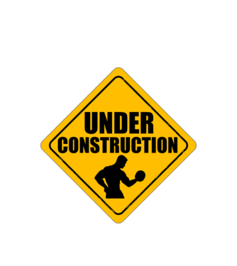 Under Construction model alb pe tricou