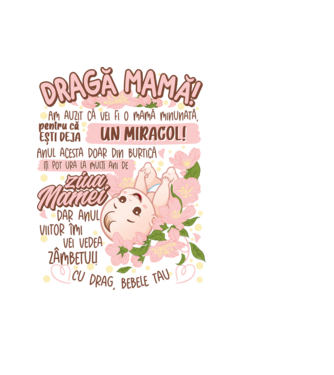 Cu drag, bebele tău model albastru deschis pe tricou