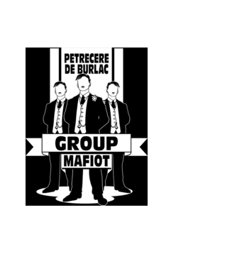 Group Mafiot model negru pe tricou