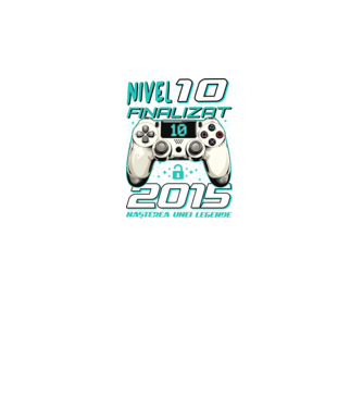 Nivel finalizat 10 2015 model negru pe tricou