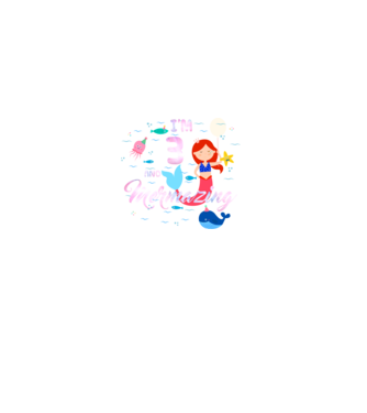Mermazing Birthday 3 model negru pe tricou