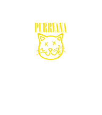 PURRVANA model negru pe tricou
