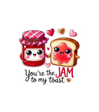 Jam to my Toast model nisipiu pe tricou