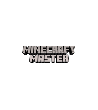 Minecraft Master model alb pe tricou