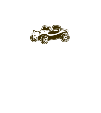 Buggy model alb pe tricou