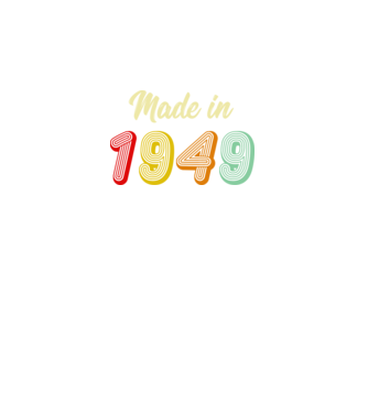 made in 1949 retro model negru pe tricou