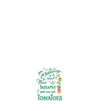 Gardening is cheaper than theraphy model roz deschis pe tricou