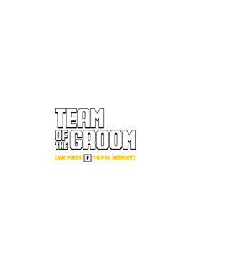 Team of the Groom model negru pe tricou