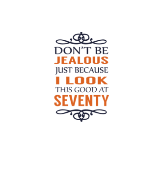 'Don''t be jealous - 70' model gri pe tricou