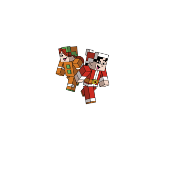 Minecraft christmas ugly sweater model negru pe tricou