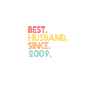 best husband since 2009 retro model negru pe tricou