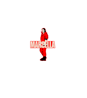 mareille la casa de papel model negru pe tricou