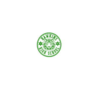 hawkins high school model alb pe tricou