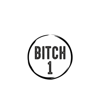 BITCH 1 model gri pe tricou