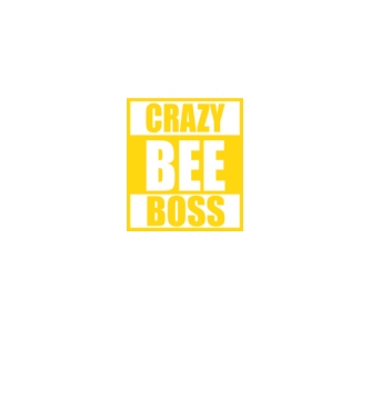 Crazy bee boss model negru pe tricou