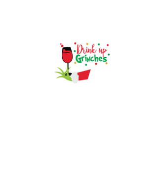 Drink up Grinches model alb pe tricou