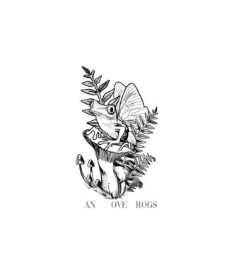 MILF man i love frogs model alb pe tricou